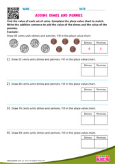 Adding Dimes and Pennies